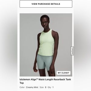 Lululemon Align Waist-Length Racerback